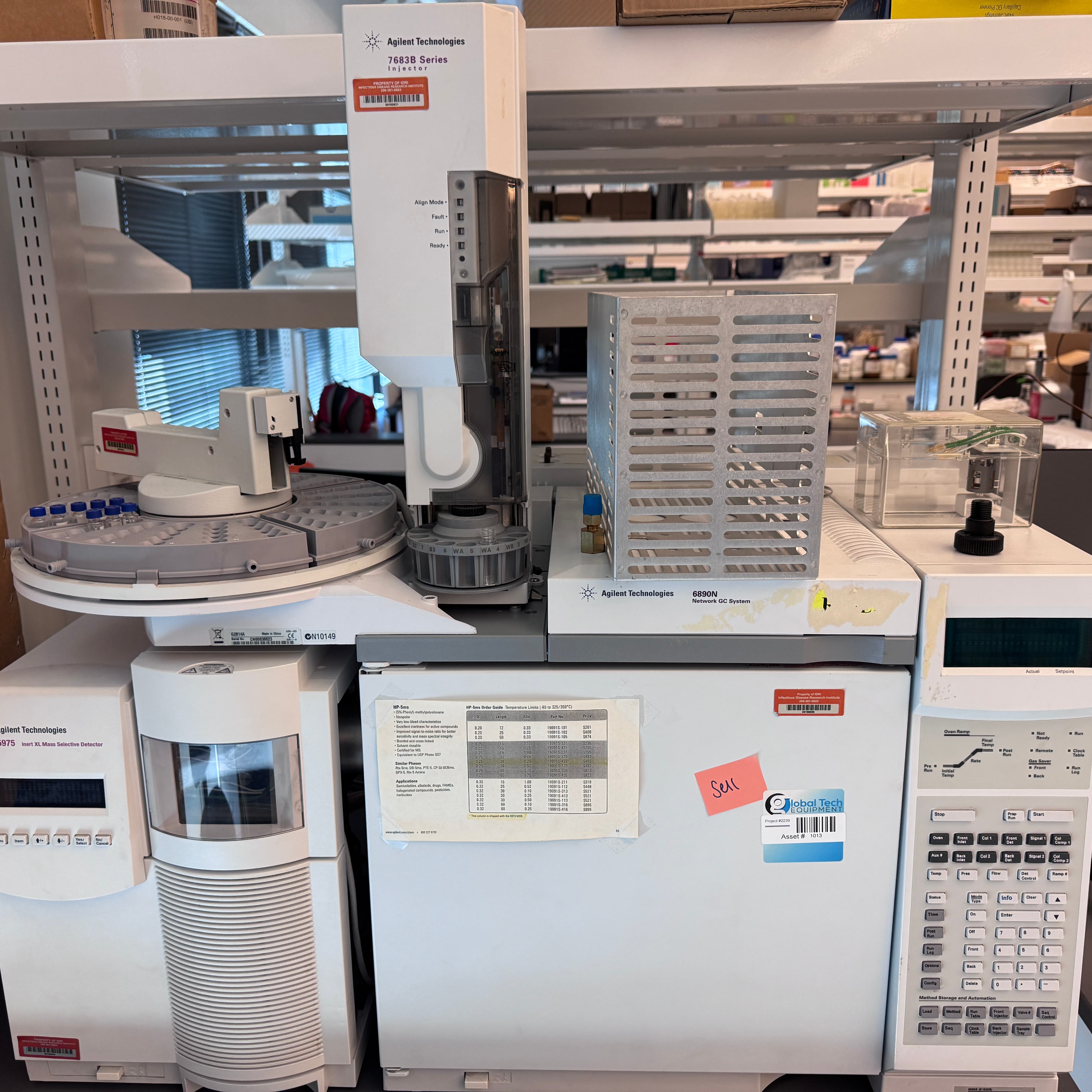 Agilent 6890-5975 GCMS system