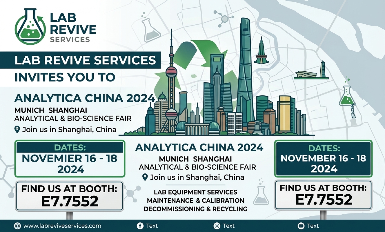 Lab Revive Services to Attend analytica China 2026 in Shanghai, November 16–18